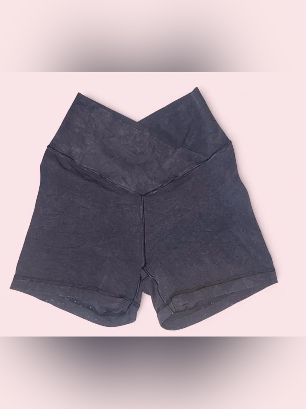 Black High-Waist Women's Athletic Shorts